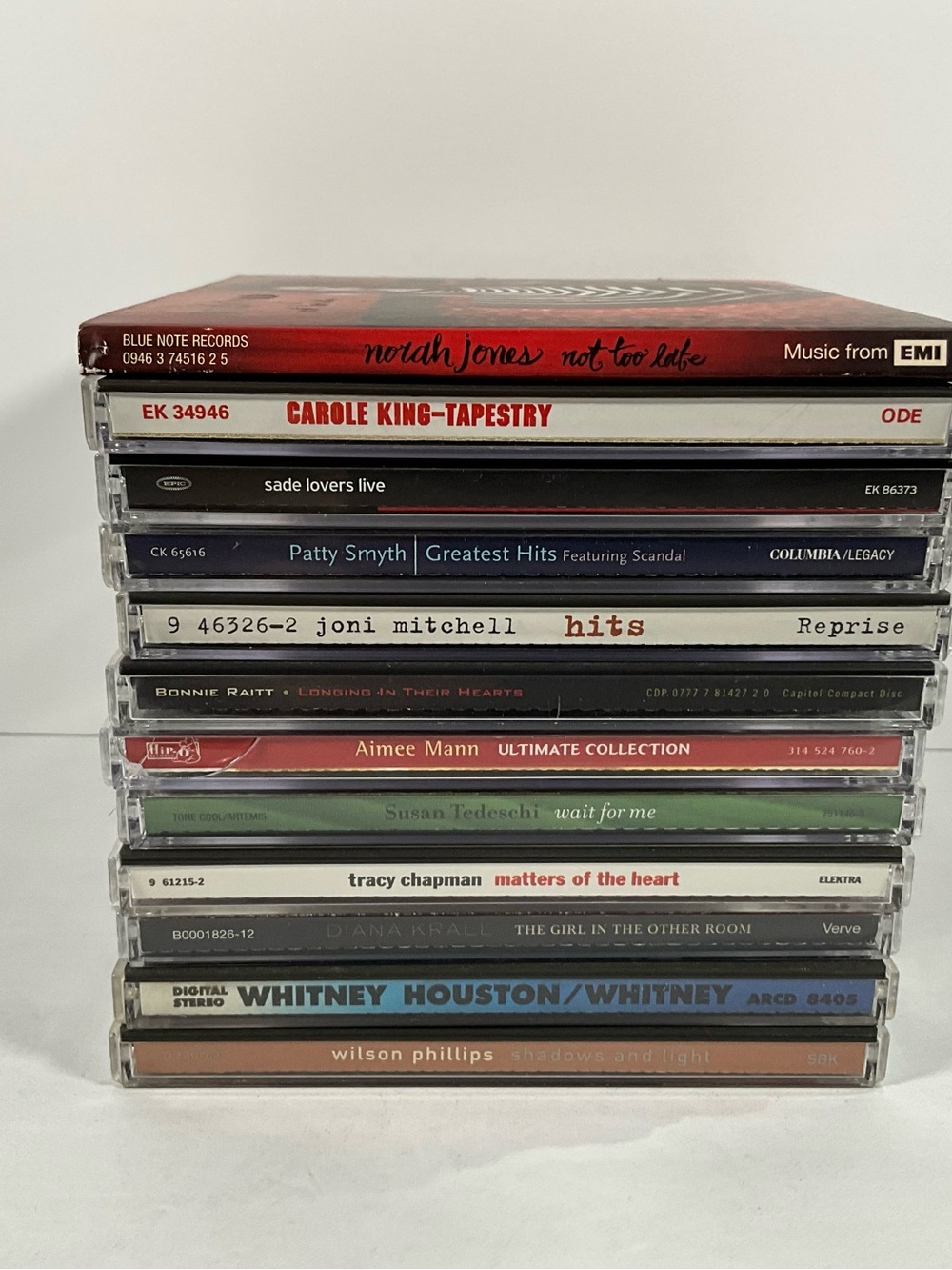 12 CD Music Lot Women In Music - Carole King, Whitney, Joni Mitchell, Etc
